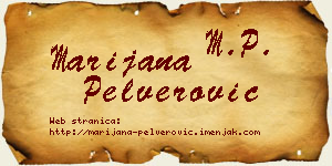 Marijana Pelverović vizit kartica